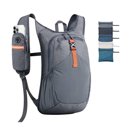 Premium Lightweight Foldable Outdoor Sport Daypack: Water-Resistant Packable Travel Backpack with Shoulder Strap Phone Pouch