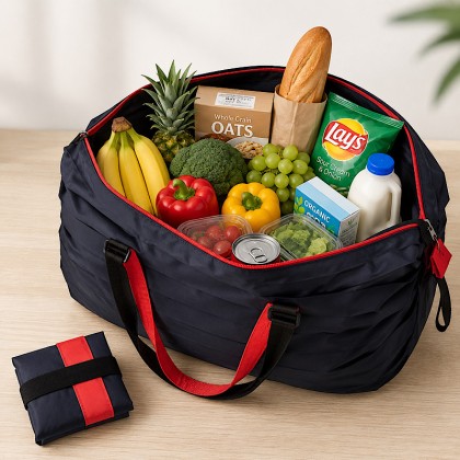 Premium 112g Ultra-Lightweight Packable Duffle Bag: One-Second Folding High-Capacity Travel & Shopping Tote