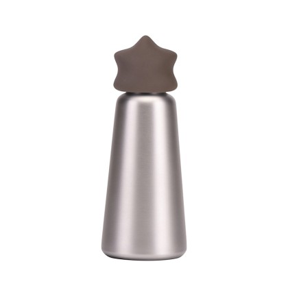 Premium 500ml Conical Vacuum Flask: 304 Stainless Steel Construction with Customizable Star-Shaped Lid
