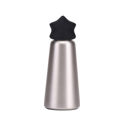 Premium 500ml Conical Vacuum Flask: 304 Stainless Steel Construction with Customizable Star-Shaped Lid