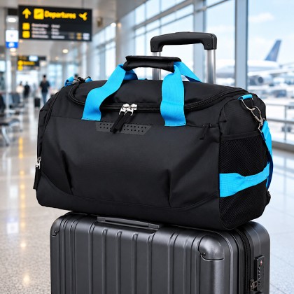Premium High-Capacity 55L Waterproof Oxford Duffel Bag: Unisex Sports & Travel Holdall with Vented Shoe Compartment