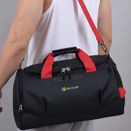 Premium High-Capacity 55L Waterproof Oxford Duffel Bag: Unisex Sports & Travel Holdall with Vented Shoe Compartment