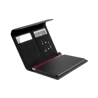 Premium PU Leather Travel Set: Anti-Theft RFID Passport Wallet & Privacy Luggage Tag in Executive Gift Box
