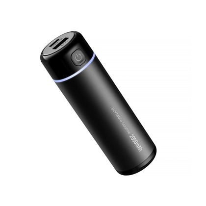 2-in-1 Portable 2000mAh Power Bank and 360° Hand Warmer with LED Indicator