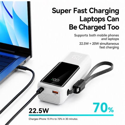 Ultimate Summer Commuter Set: 360° Ice Porcelain Neck Fan & 22.5W Fast-Charge Power Bank