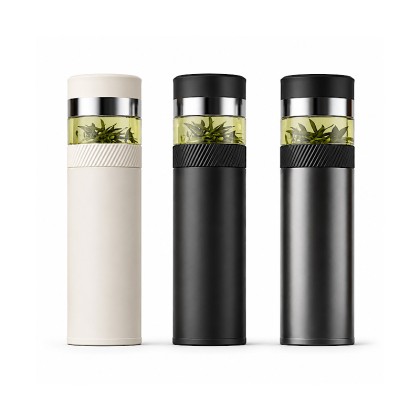 Executive Smart Tea Flask: 500ml 316 Stainless Steel Thermal Bottle with LED Display & Tea Separator