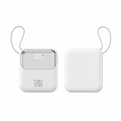 120W Super Fast Charge Power Bank with Built-in Cables