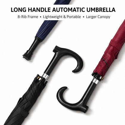 Ergonomic 2-in-1 Walking Cane Umbrella