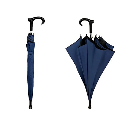 Ergonomic 2-in-1 Walking Cane Umbrella
