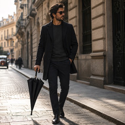 Ergonomic 2-in-1 Walking Cane Umbrella