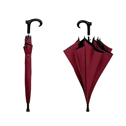 Ergonomic 2-in-1 Walking Cane Umbrella
