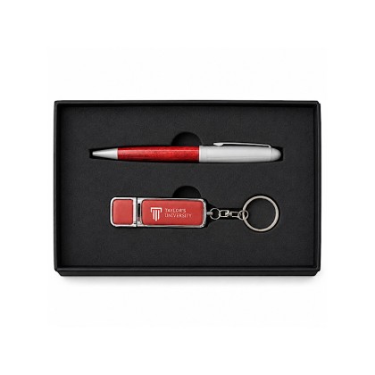 Premium PU Leather USB & Executive Pen Gift Set