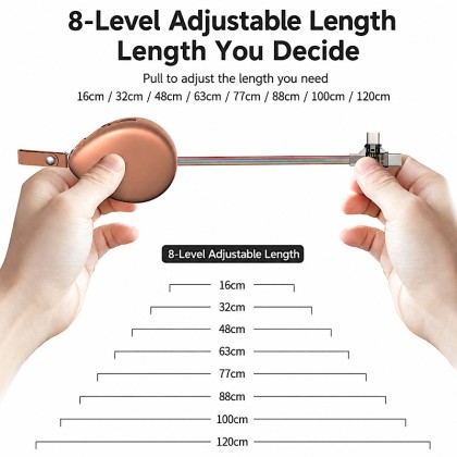 Premium 3-in-1 Retractable Fast Charging & Data Cable