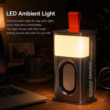 Transparent Mecha Bluetooth 5.3 Speaker with LED