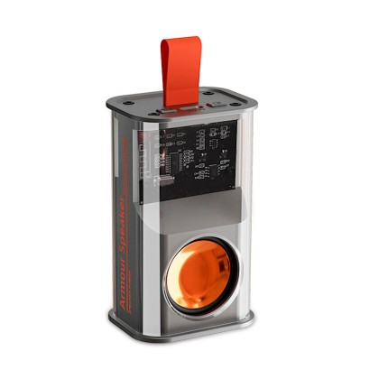 Transparent Mecha Bluetooth 5.3 Speaker with LED