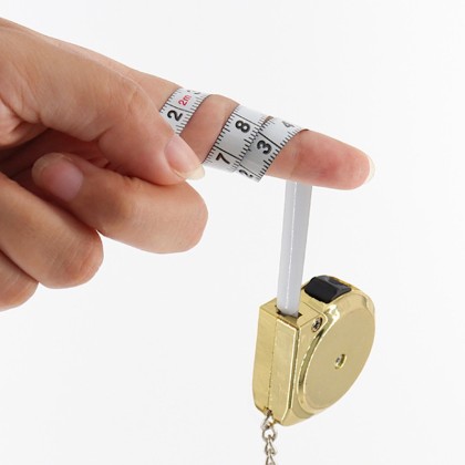 Custom Epoxy Logo 2M Measuring Tape Keychain