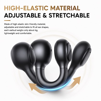 Premium Open-Ear Clip-On True Wireless Earbuds