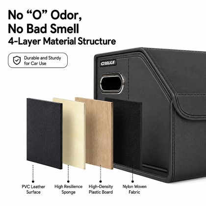 Extra-Large Premium Foldable Leather Trunk Organizer