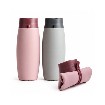 Premium 580ml Collapsible Silicone Water Bottle