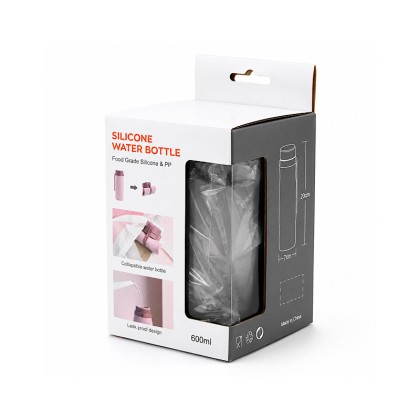 Premium 580ml Collapsible Silicone Water Bottle