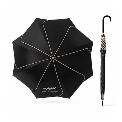 Elegant Petal-Shaped Long Handle Umbrella