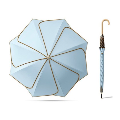 Elegant Petal-Shaped Long Handle Umbrella