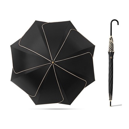 Elegant Petal-Shaped Long Handle Umbrella