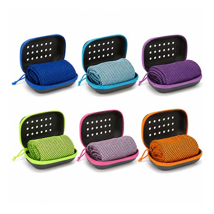 Premium Instant Cooling Sports Towel with Breathable Case