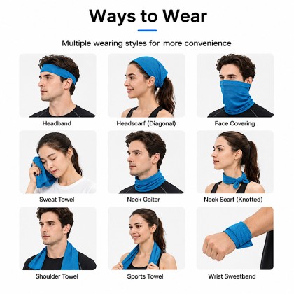 Premium Instant Cooling Sports Towel with Breathable Case