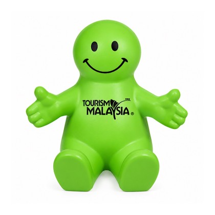 Dual-Function Smiley PU Stress Ball & Phone Holde