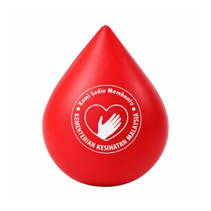 Water Drop-Shaped PU Foam Stress Ball