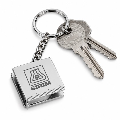 Compact 1.5M Metal Tape Measure Keychain