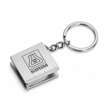 Compact 1.5M Metal Tape Measure Keychain