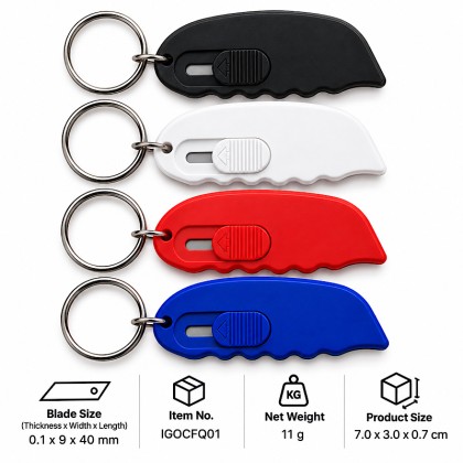 Compact Mini Utility Knife & Box Cutter Keychain