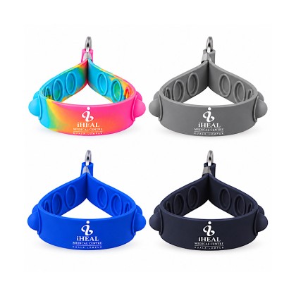 Silicone Fidget Pop-It Lanyard & Keychain