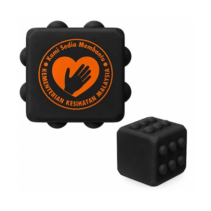 Silicone Fidget Pop-It Dice Stress Toy