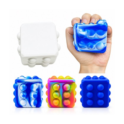Silicone Fidget Pop-It Dice Stress Toy