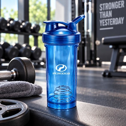 Custom 2026 PC Protein Shaker Bottle with Stainless Steel Whisk Ball