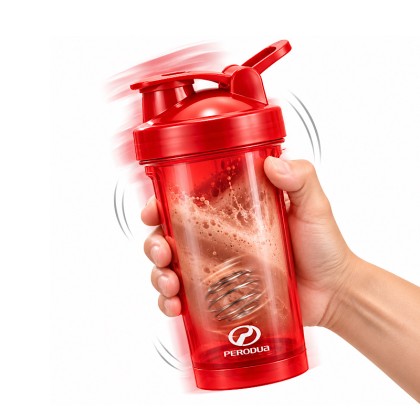 Custom 2026 PC Protein Shaker Bottle with Stainless Steel Whisk Ball