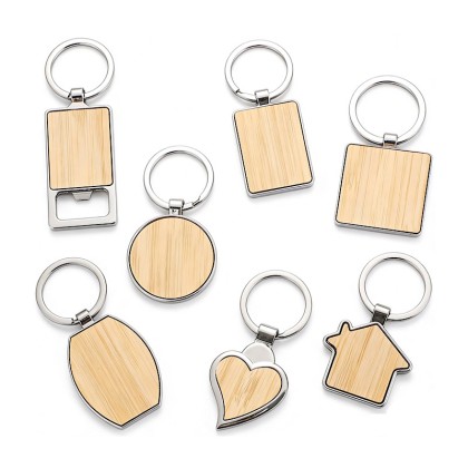 Custom Wooden & Metal Keychain Collection