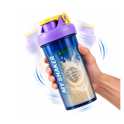 700ml Sports Protein Shaker Bottle with Phone Stand Lid