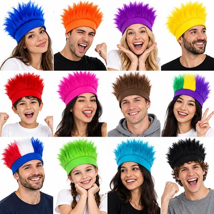 Custom Crazy Hair Wig Hat
